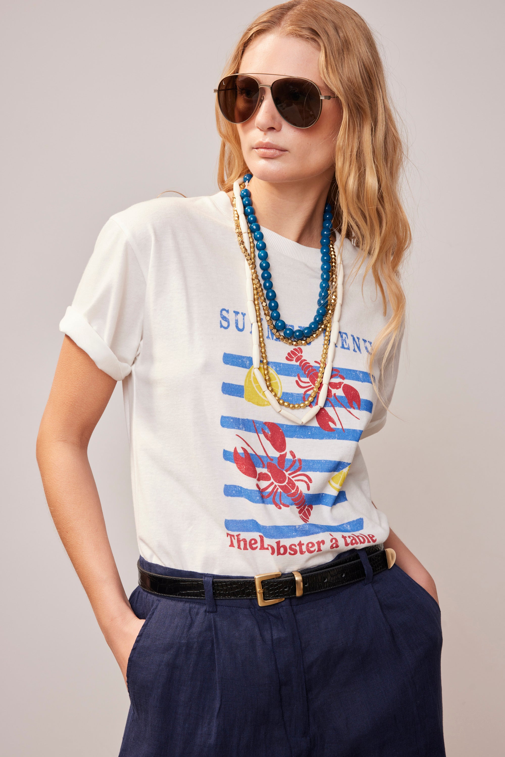 T-SHIRT POSITANO WHITE